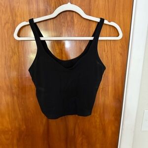 Lululemon Black Sleeveless Crop Top